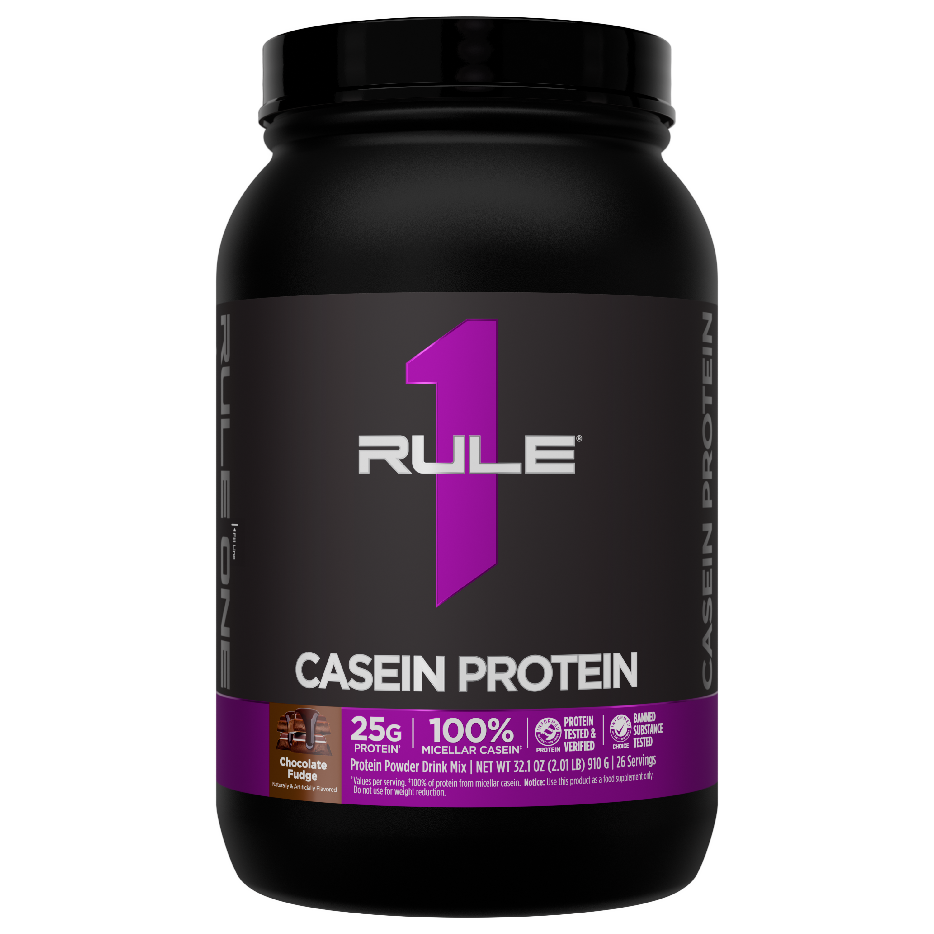 Rule1 Casein 2lbs - Chocolate Fudge