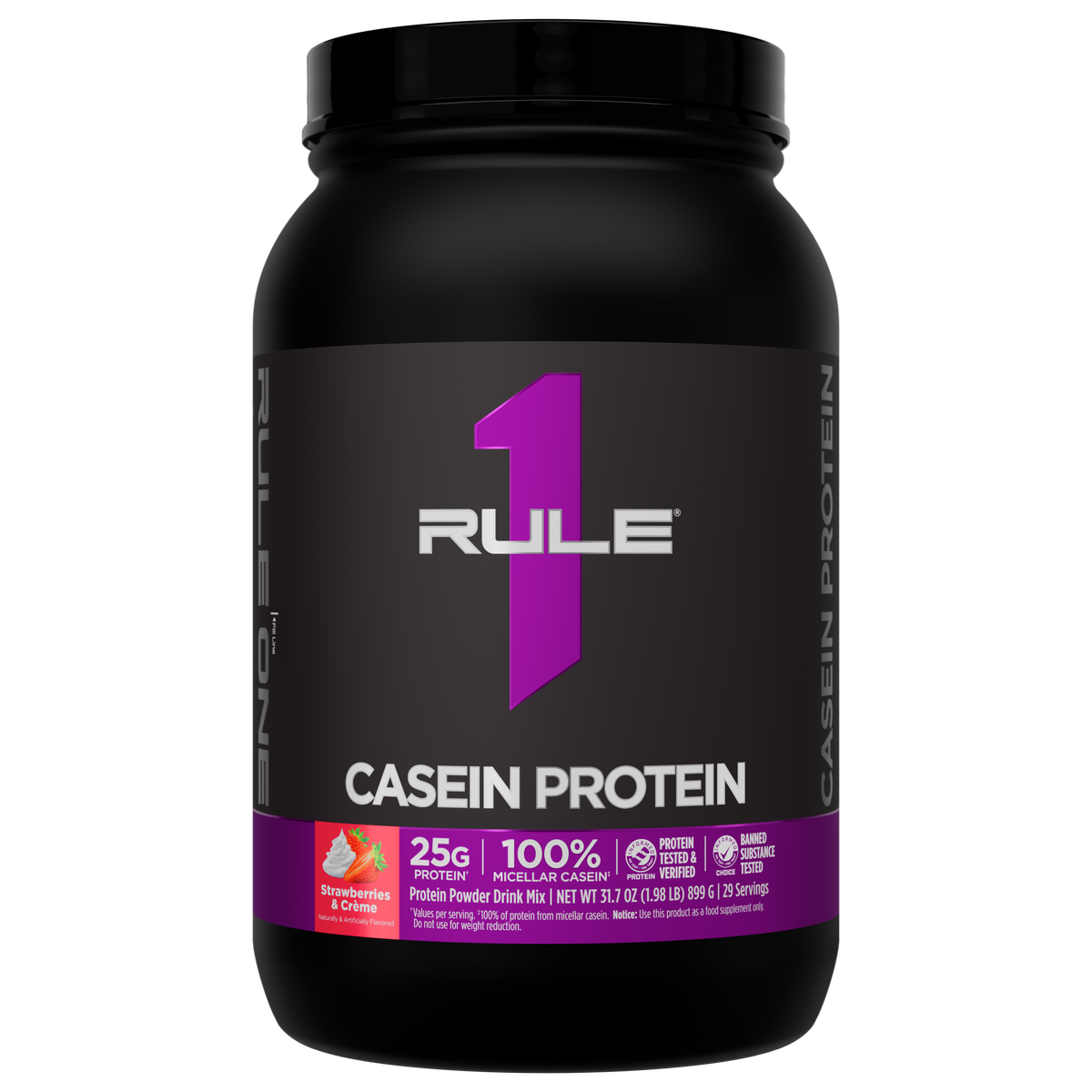 Rule1 Casein 2lbs - Strawberries & Creme