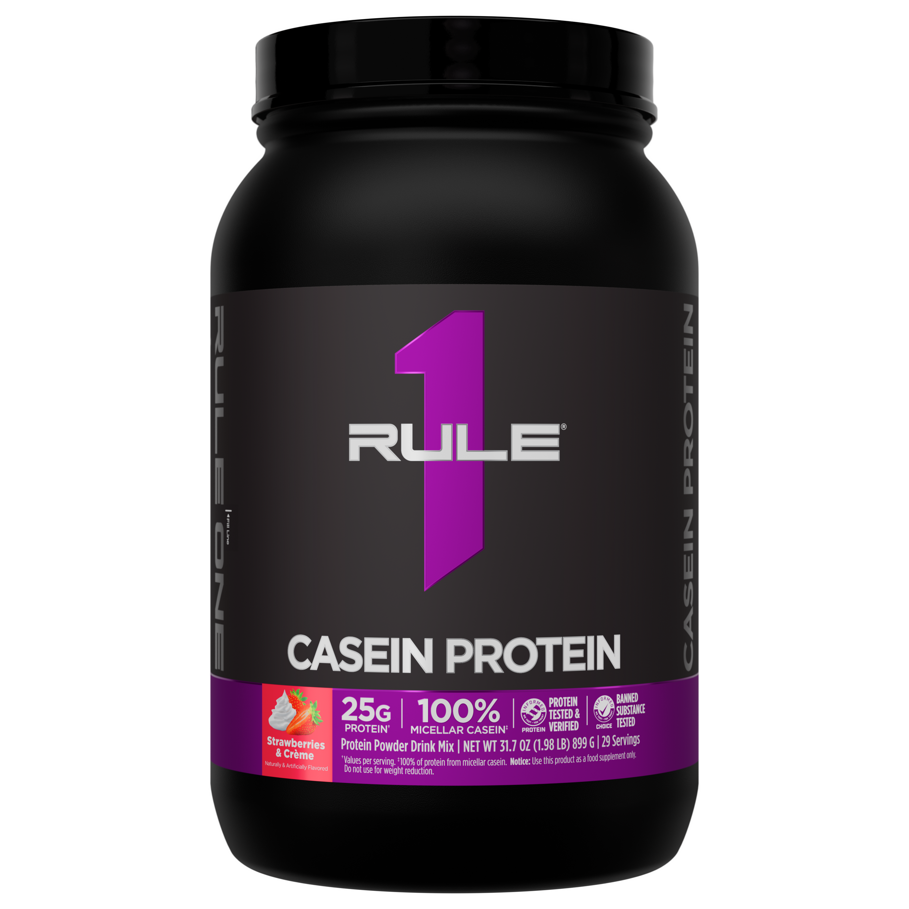 Rule1 Casein 2lbs - Strawberries & Creme