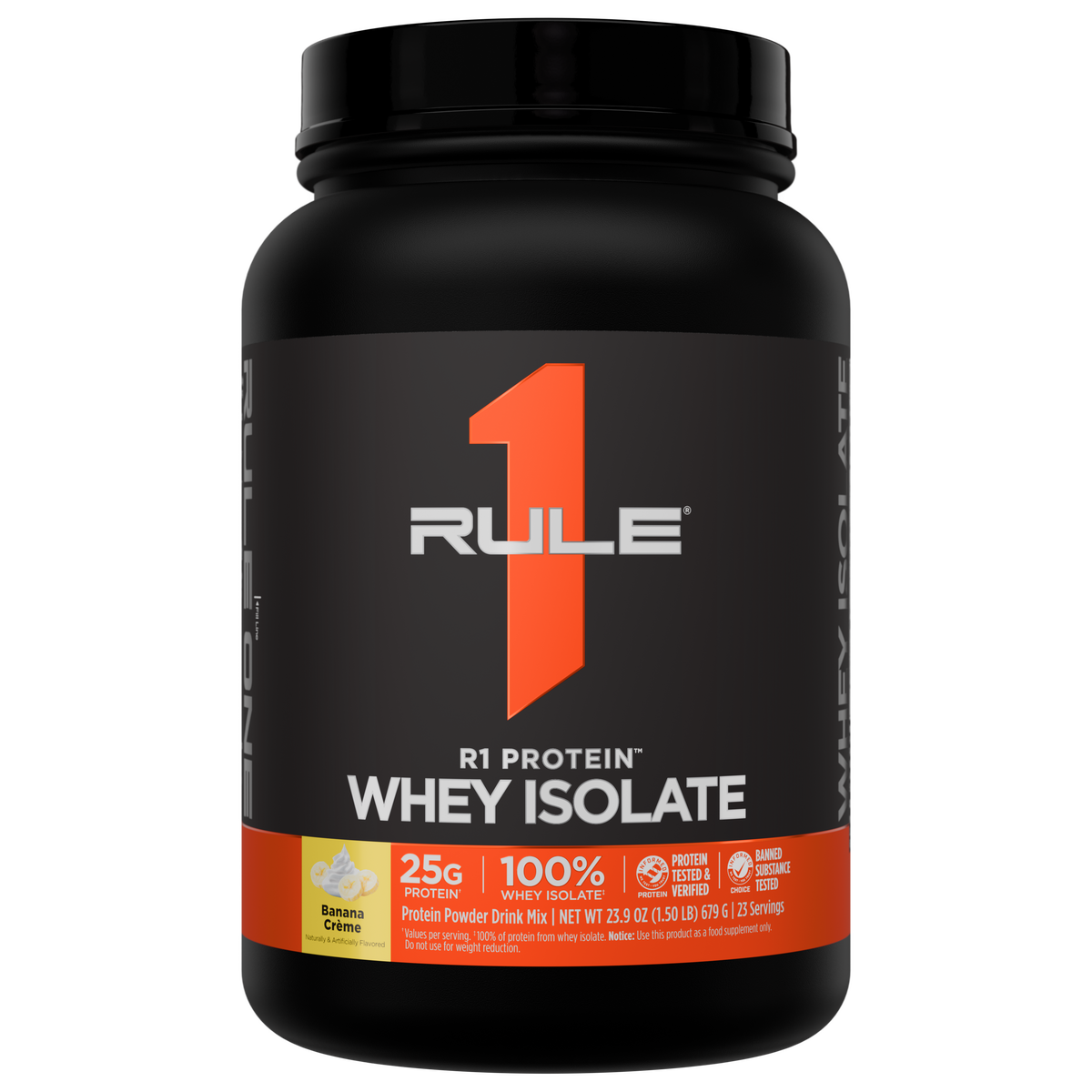 Rule 1 R1 Protein Isolate - 2 lb - Banana Creme