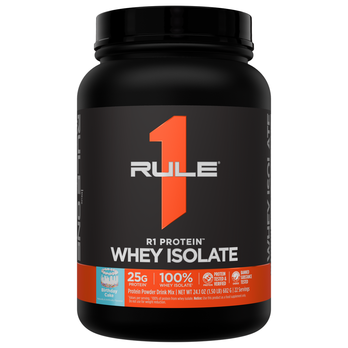 Rule 1 R1 Protein Isolate - 2 lb - Birthday Cake