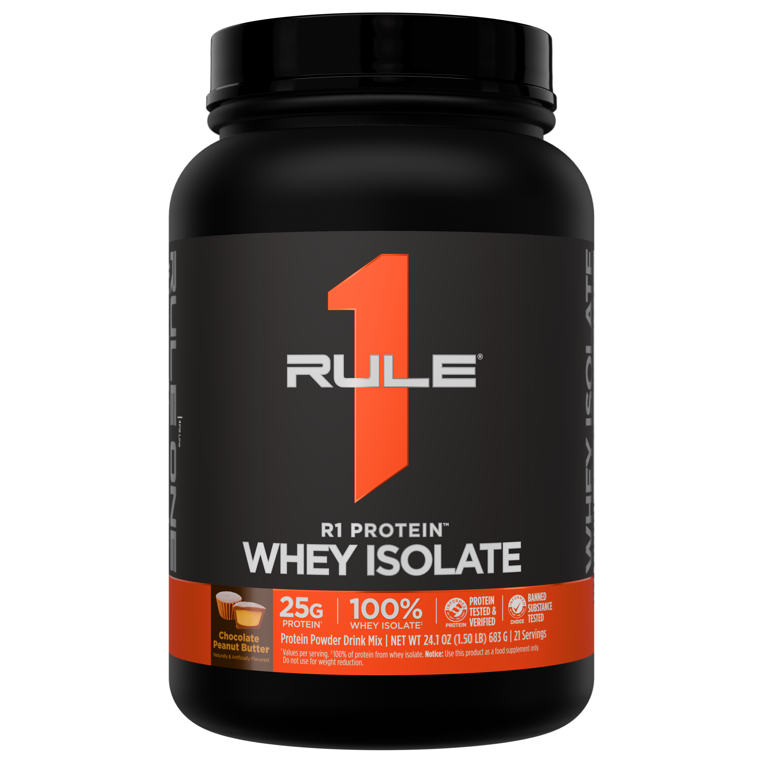 Rule 1 R1 Protein Isolate - 2 lb - Chocolate Peanut Butter