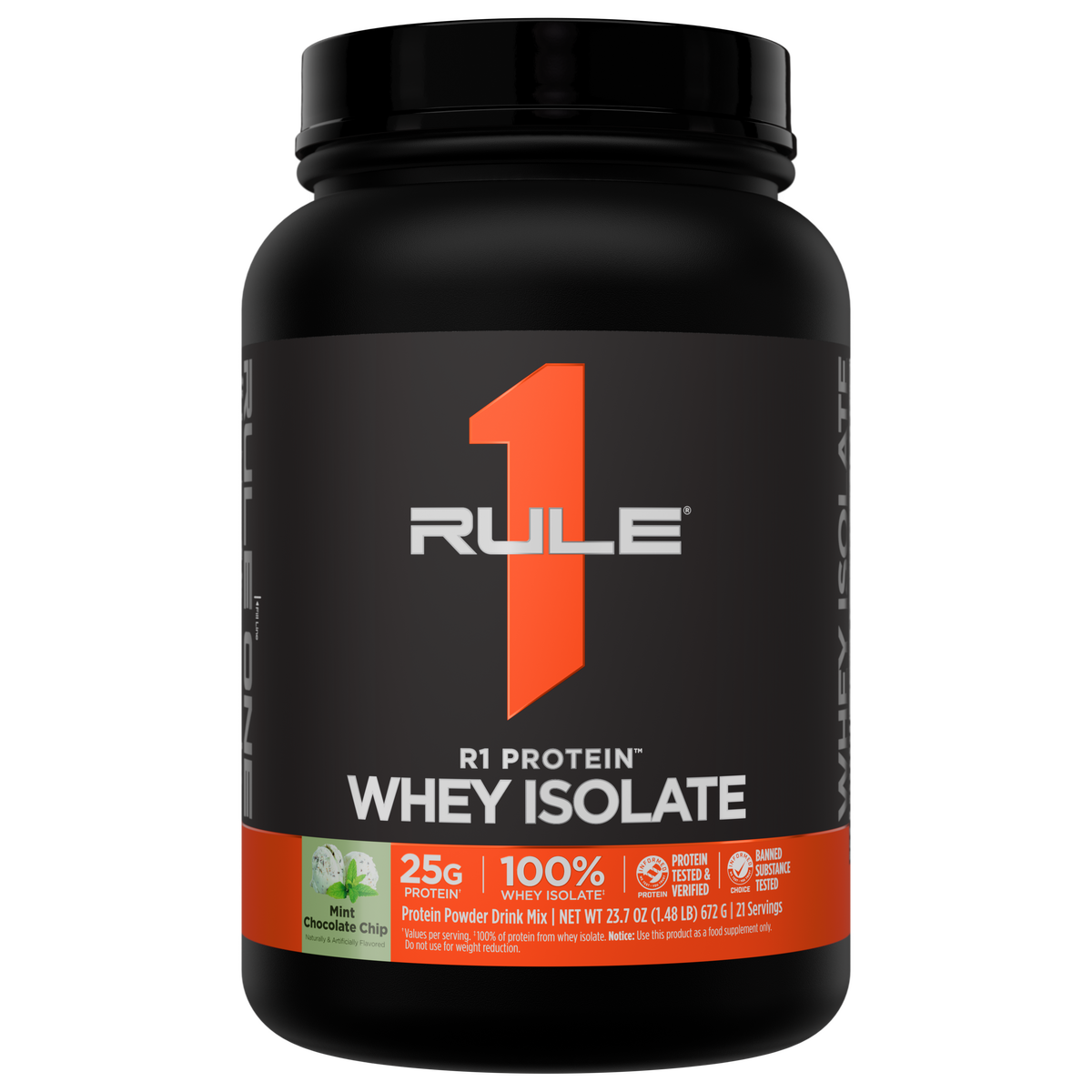 Rule 1 R1 Protein Isolate - 2 lb - Mint Chocolate Chip