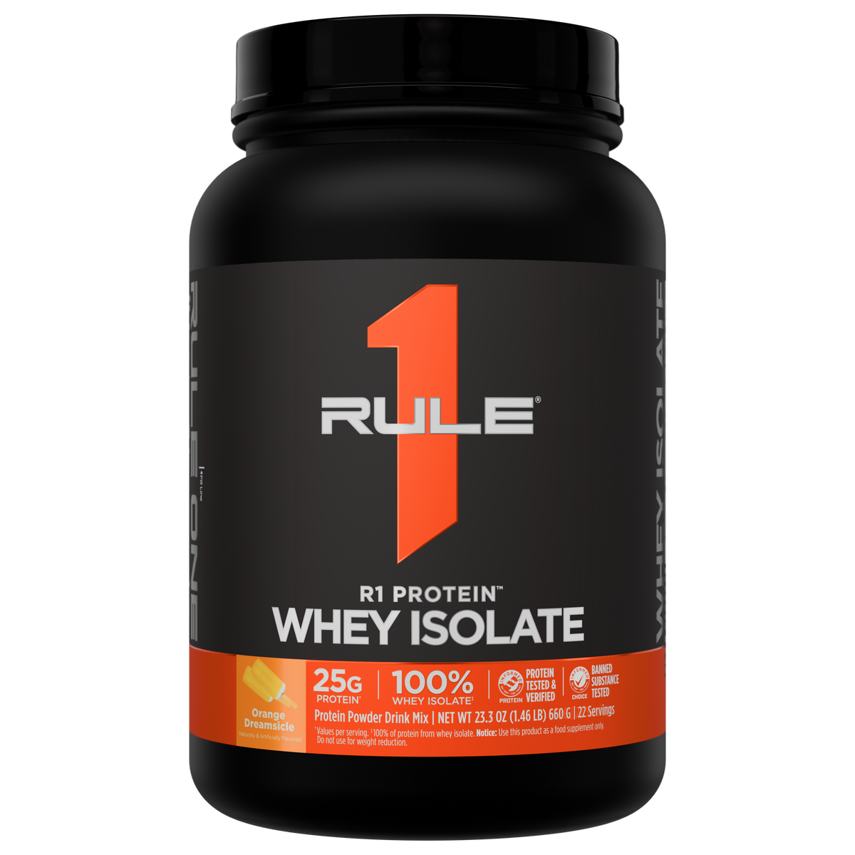 Rule 1 R1 Protein Isolate - 2 lb - Orange Dreamsicle
