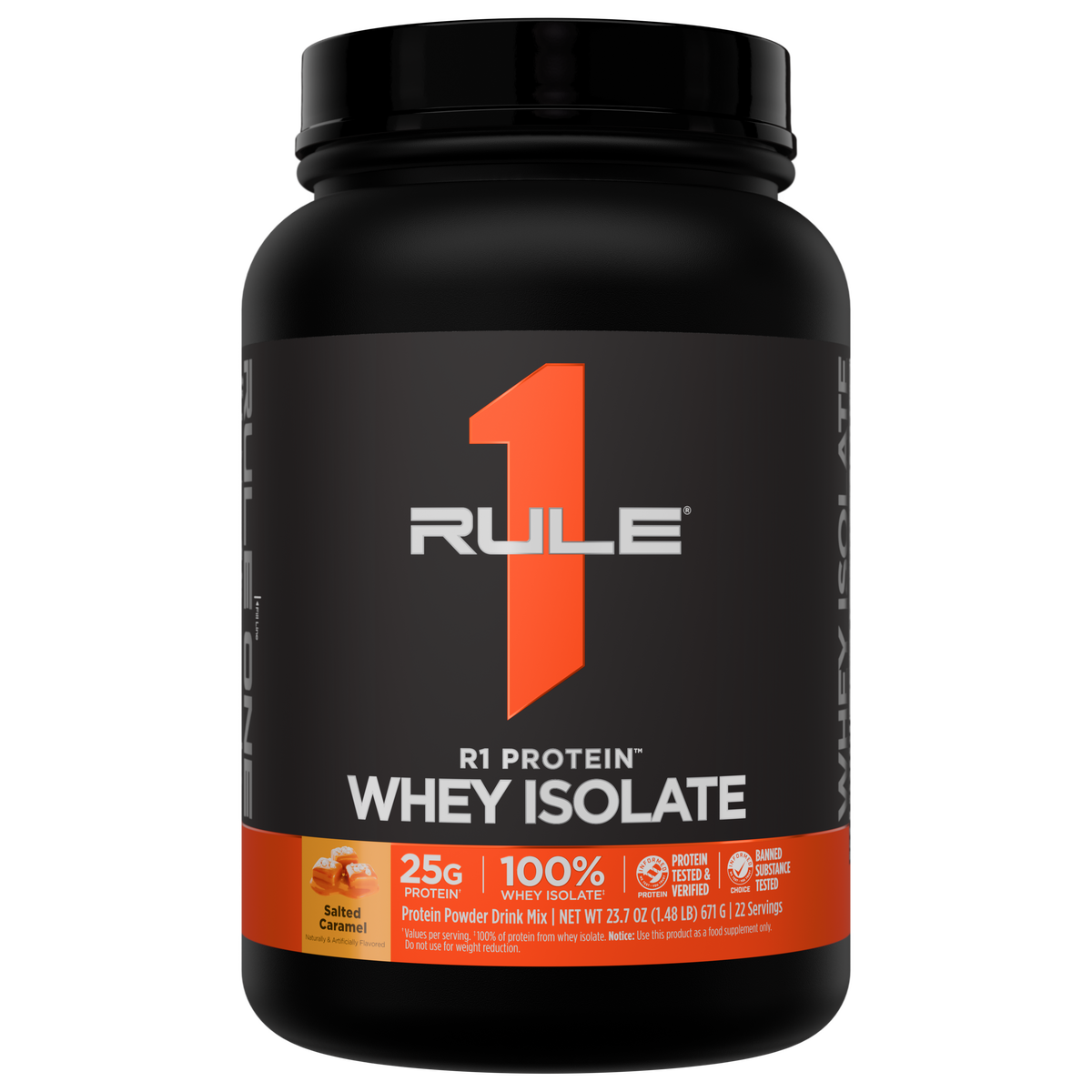 Rule 1 R1 Protein Isolate - 2 lb - Salted Caramel