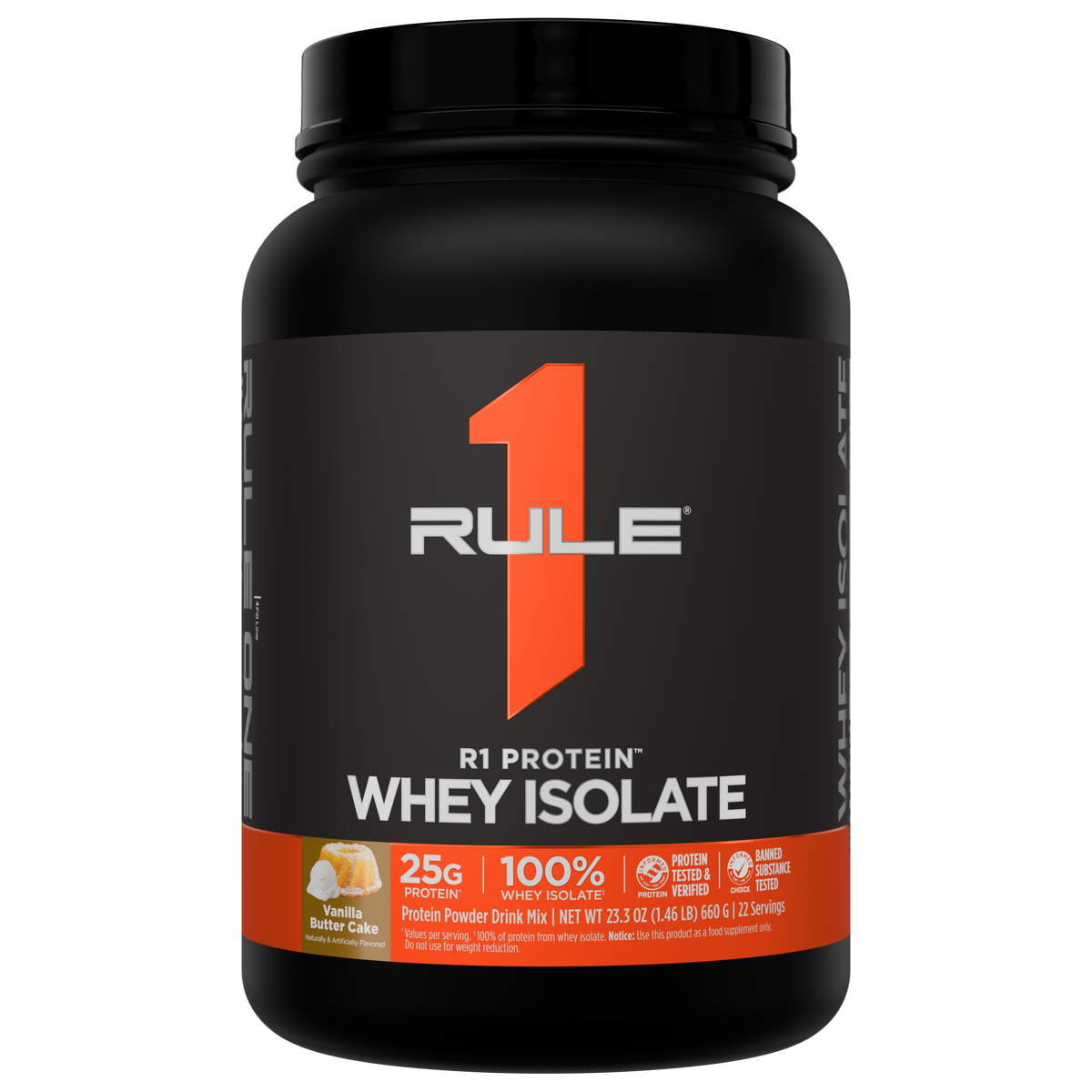 Rule 1 R1 Protein Isolate - 2 lb - Vanilla Butter Cake