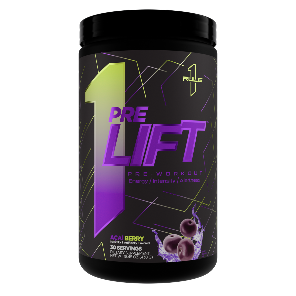 Rule 1 PreLift Pre-Workout - Acai Berry