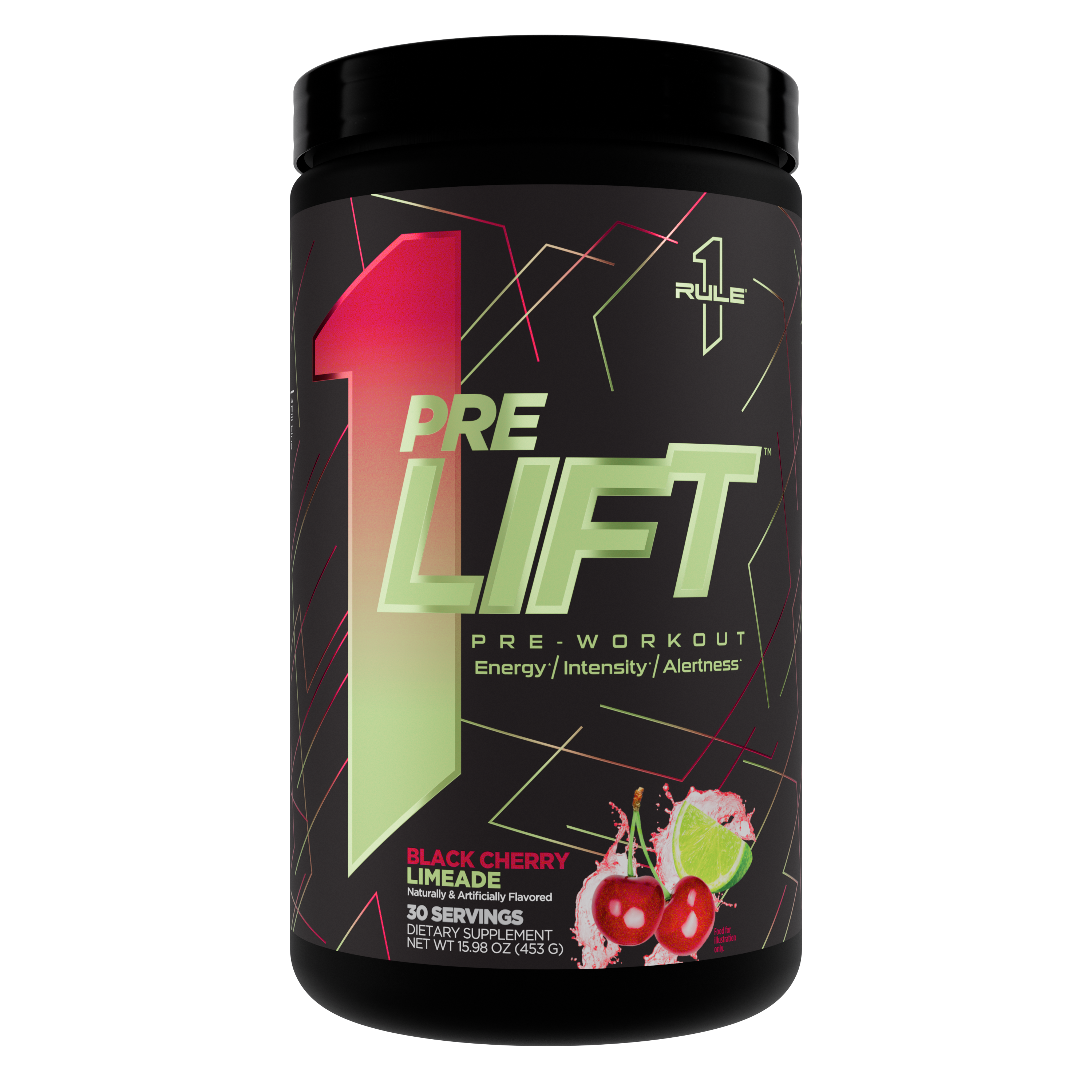 Rule 1 PreLift Pre-Workout - Black Cherry Limeade