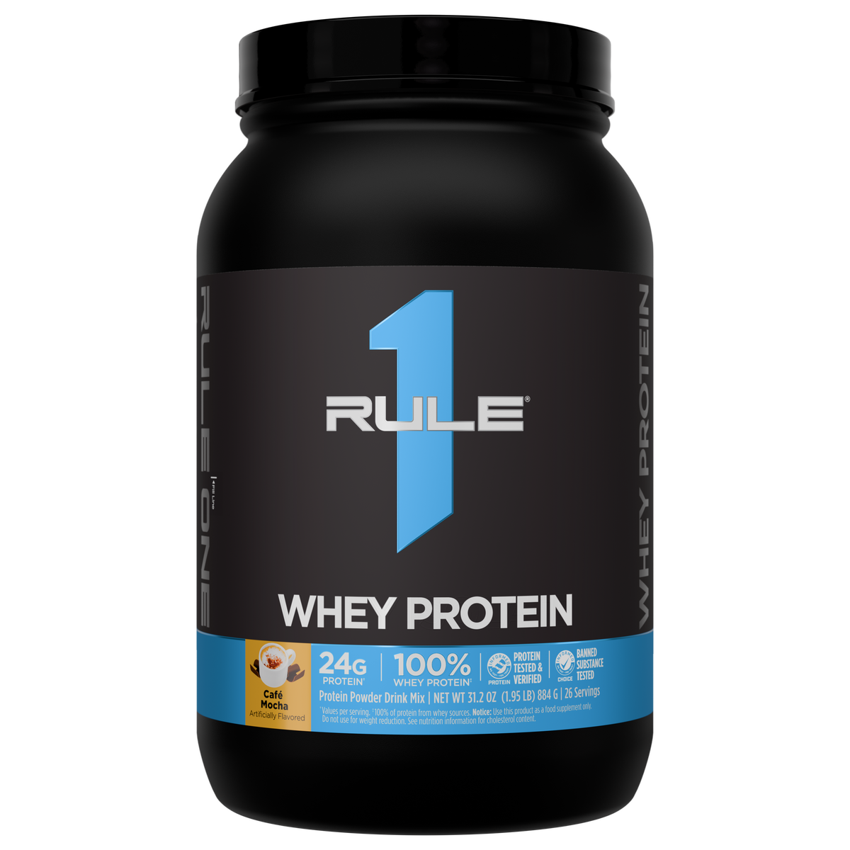 Rule 1 R1 Whey Blend - 2 lb - Cafe Mocha