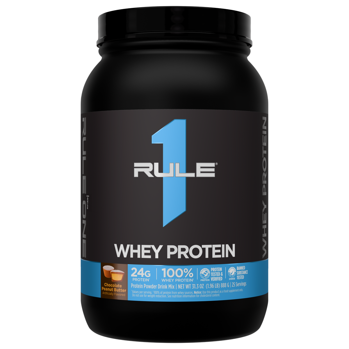 Rule 1 R1 Whey Blend - 2 lb - Chocolate Peanut Butter