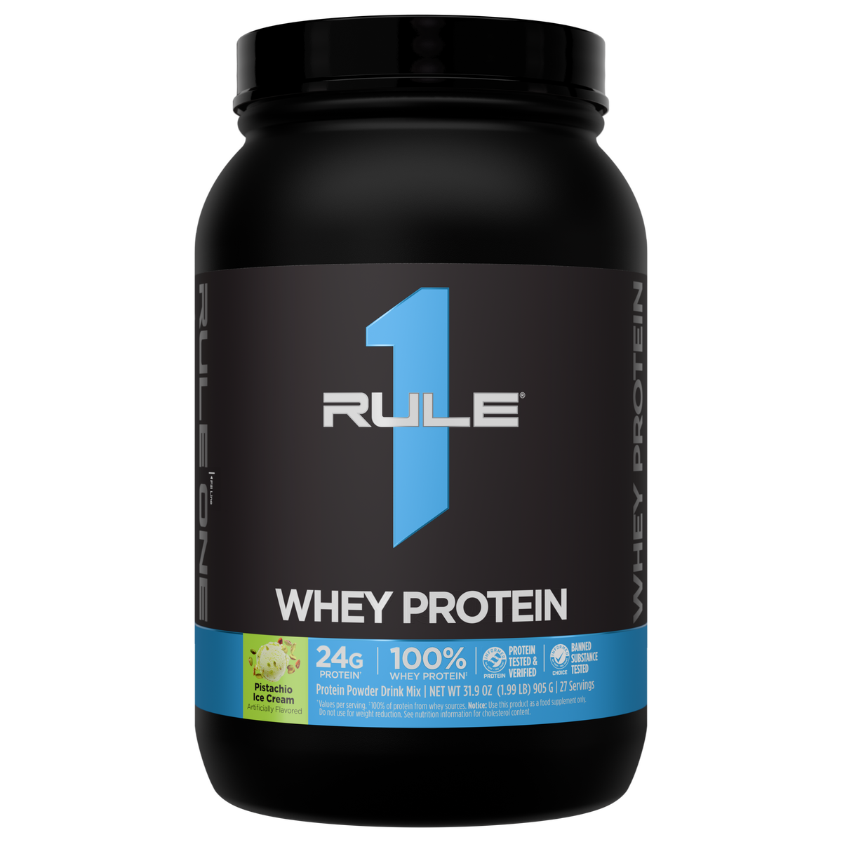 Rule 1 R1 Whey Blend - 2 lb - Pistachio Ice Cream