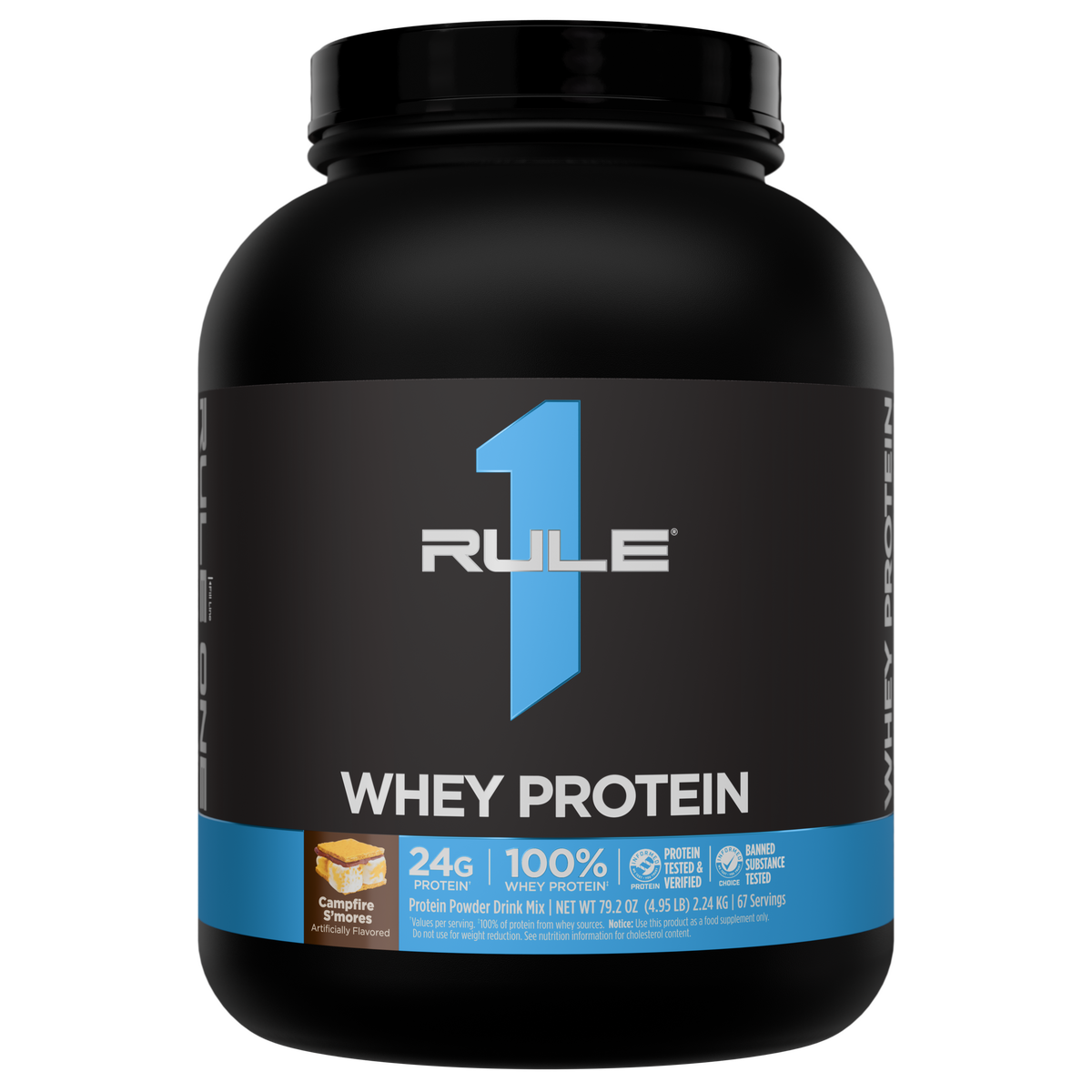 Rule 1 R1 Whey Blend - 5 lb - Campfire S'mores