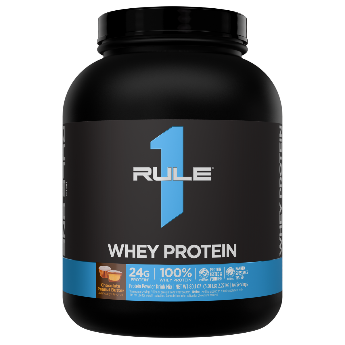 Rule 1 R1 Whey Blend - 5 lb - Chocolate Peanut Butter