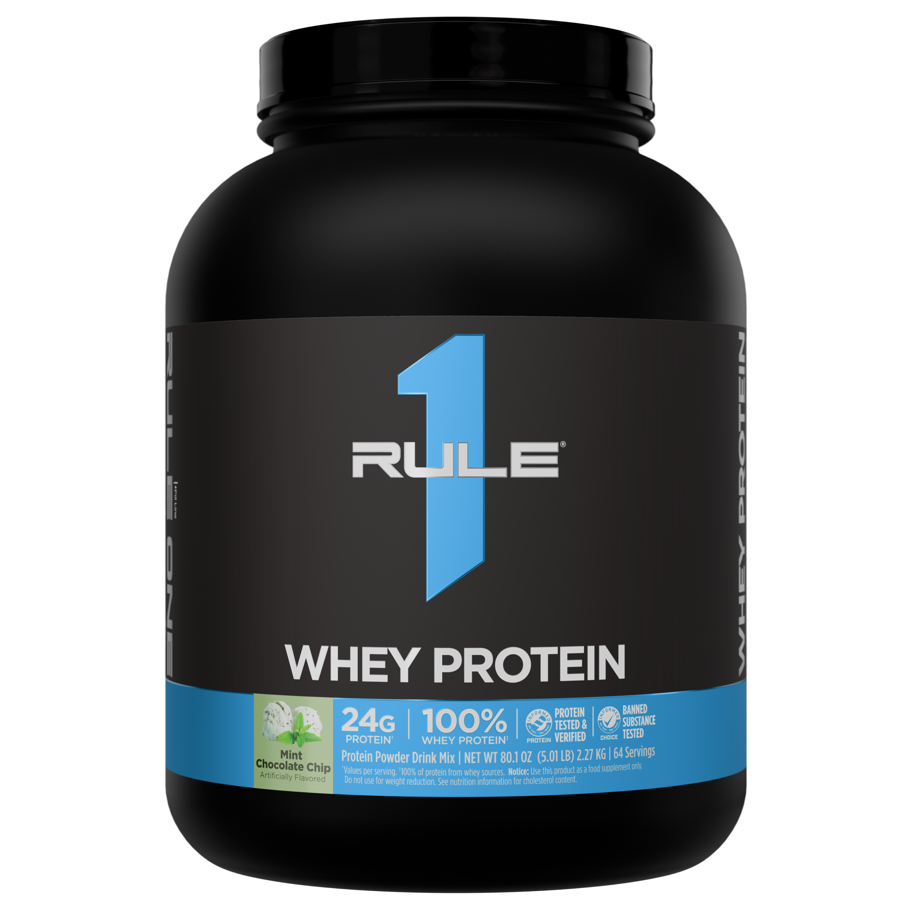 Rule 1 R1 Whey Blend - 5 lb - Mint Chocolate Chip