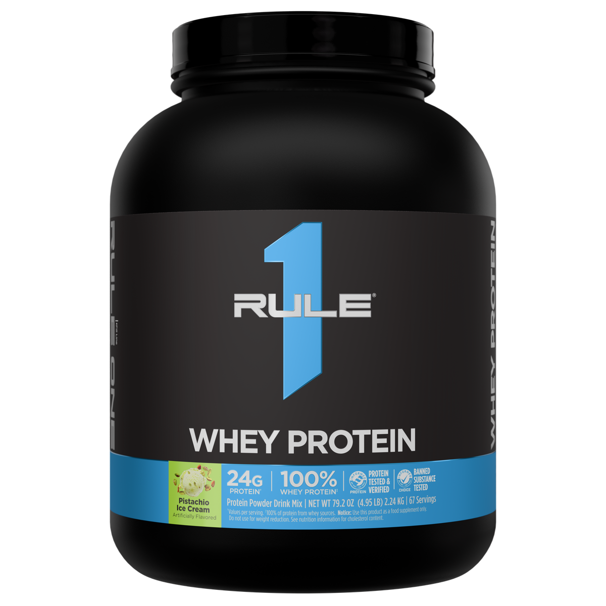 Rule 1 R1 Whey Blend - 5 lb - Pistachio Ice Cream
