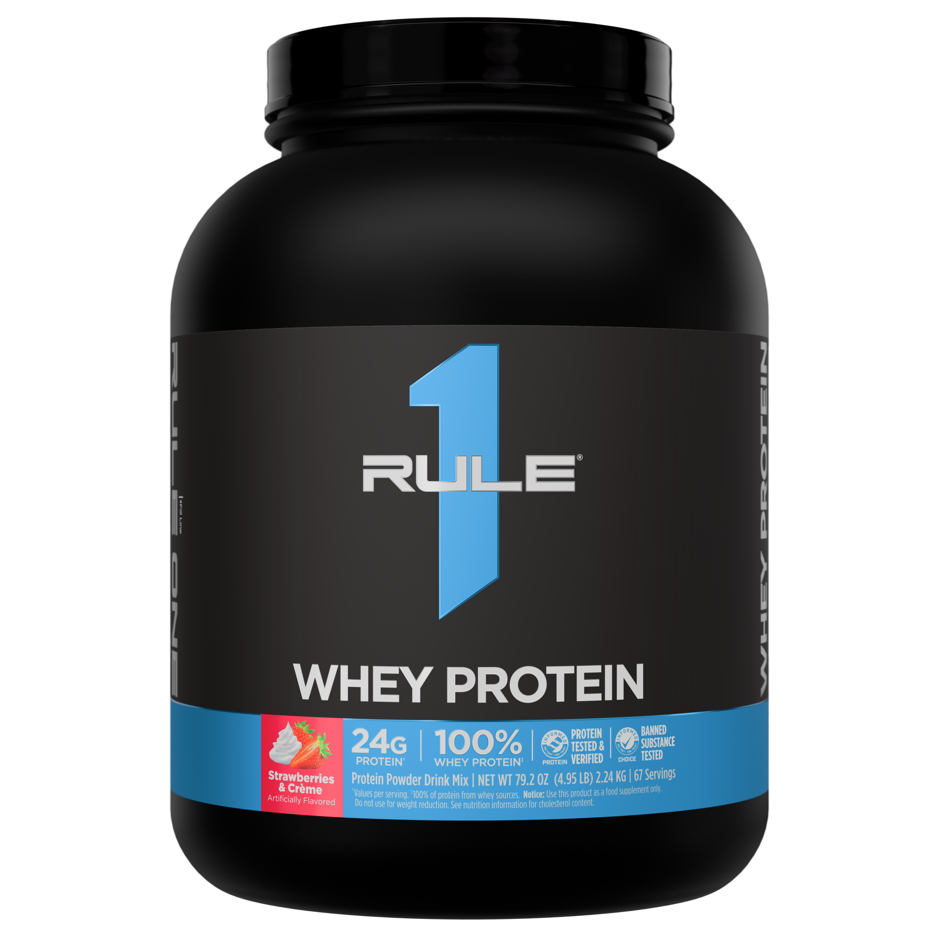 Rule 1 R1 Whey Blend - 5 lb - Strawberries & Creme