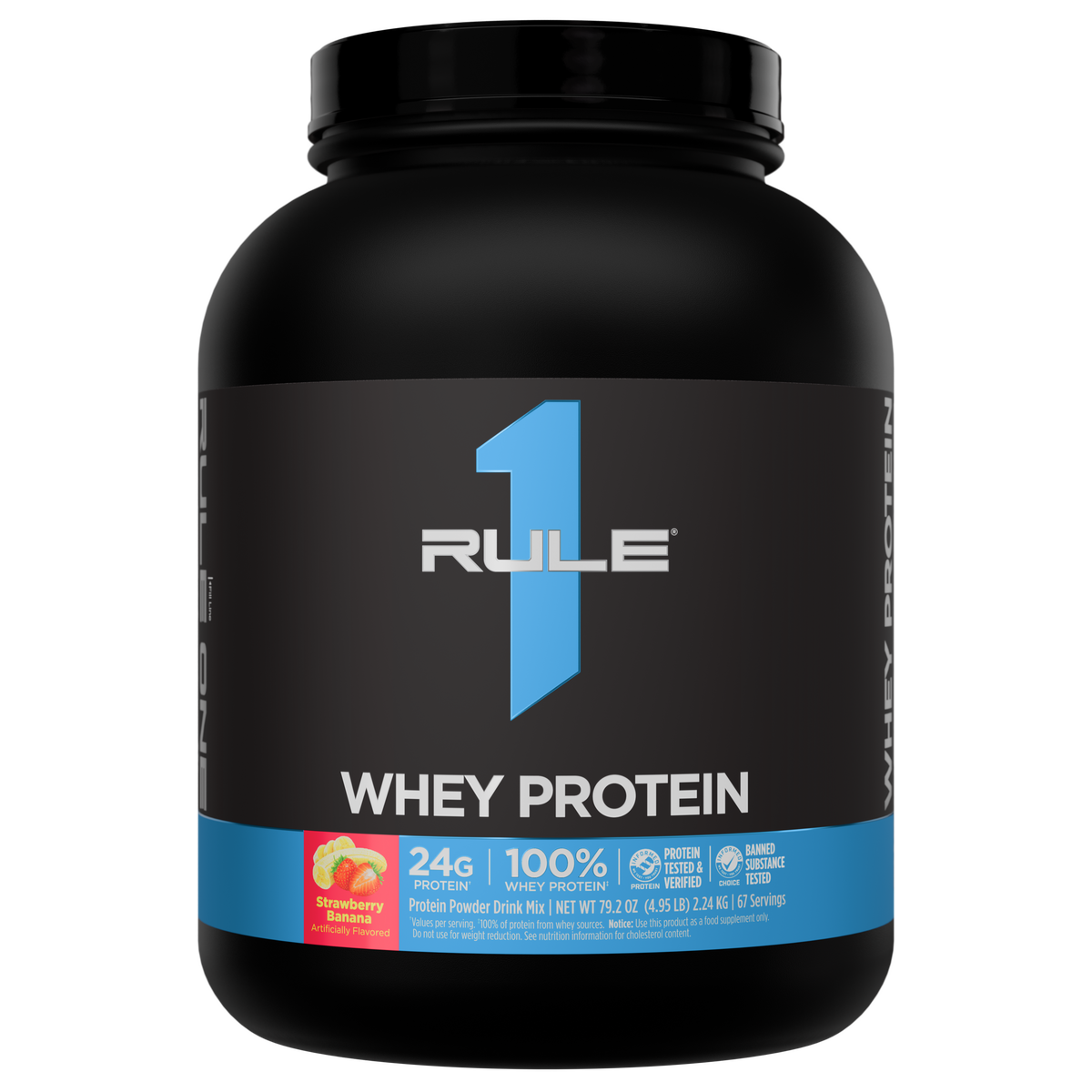 Rule 1 R1 Whey Blend - 5 lb - Strawberry Banana