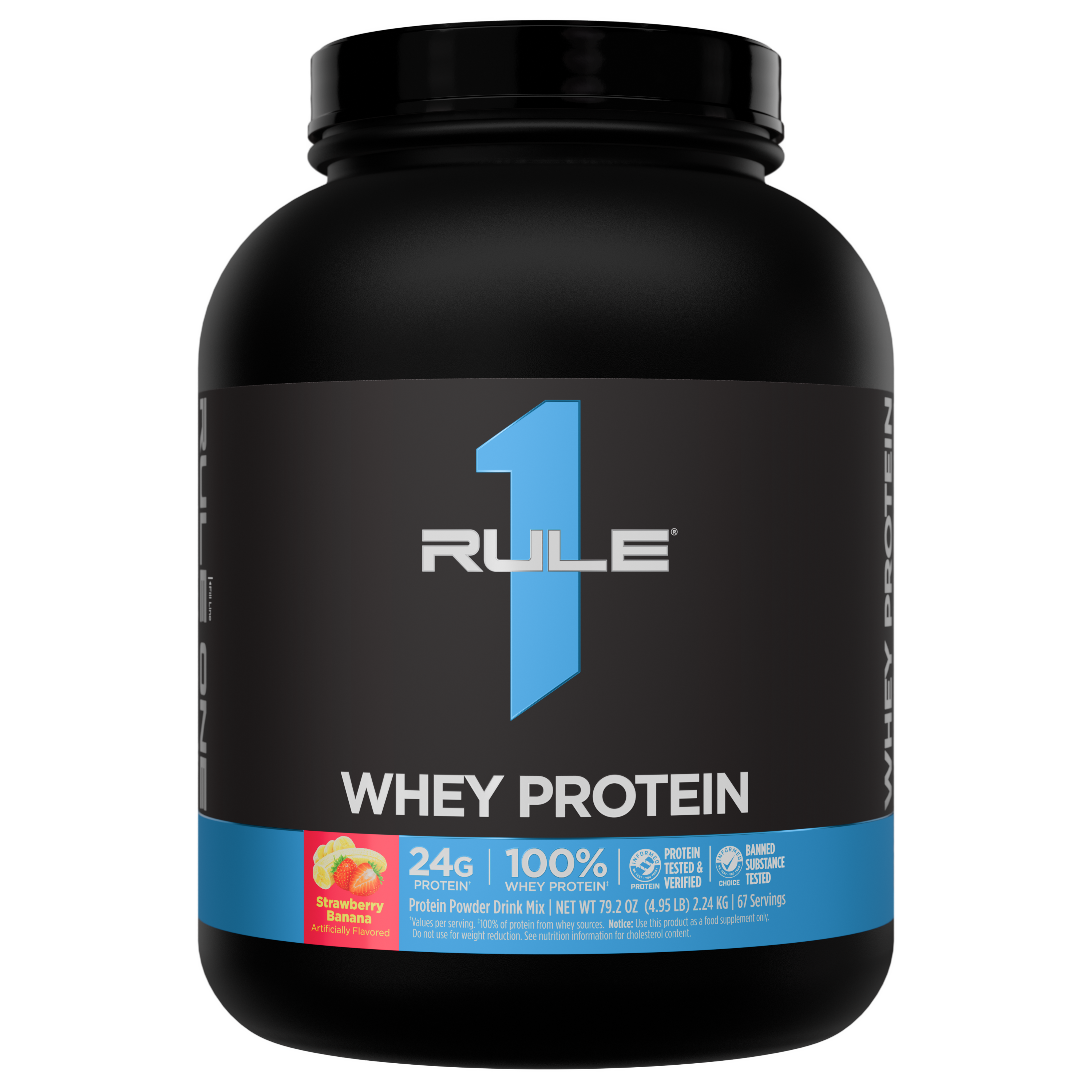 Rule 1 R1 Whey Blend - 5 lb - Strawberry Banana