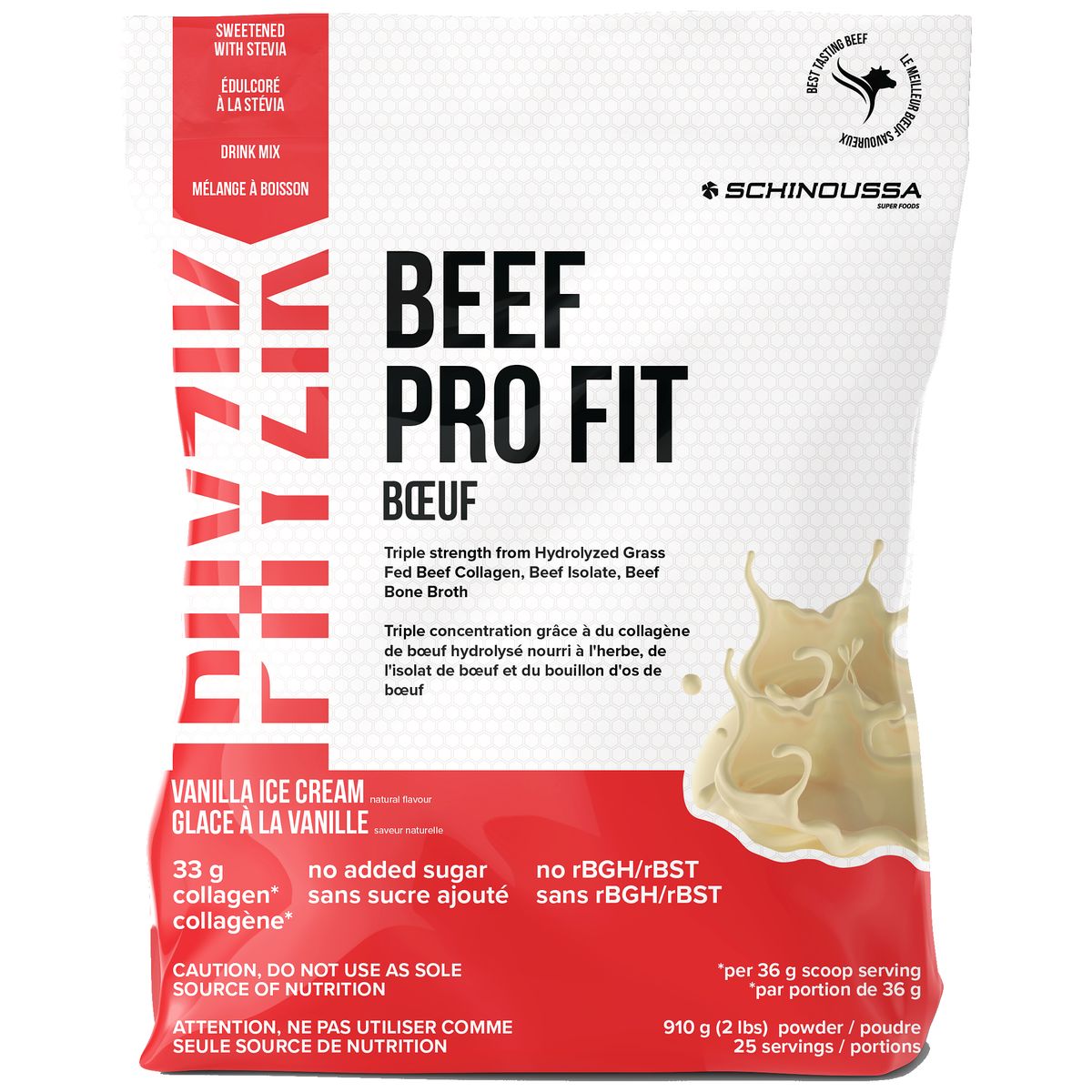 Schinoussa Beef Protein - Vanilla Ice Cream