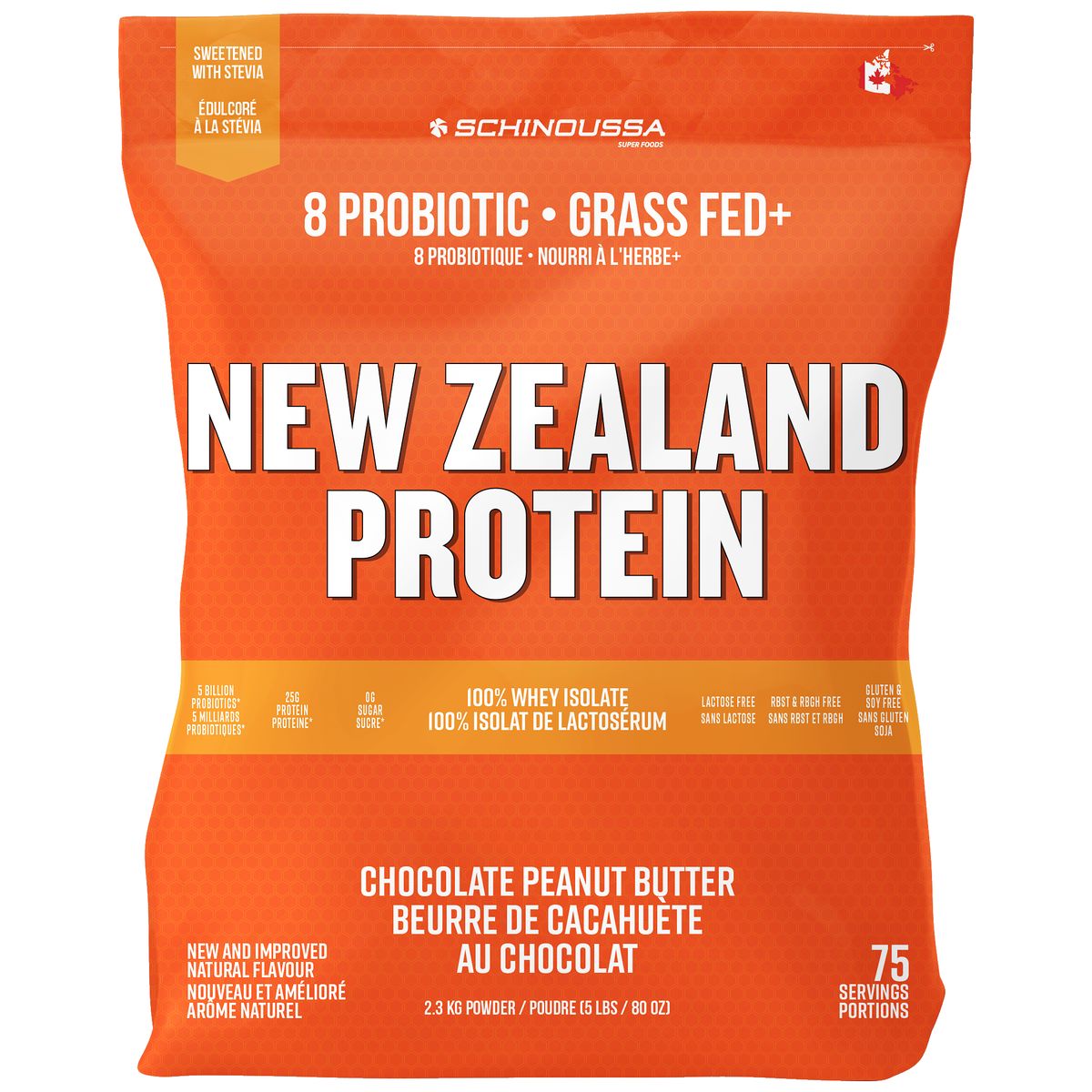 Schinoussa New Zealand Protein - 5 lb - Chocolate Peanut Butter