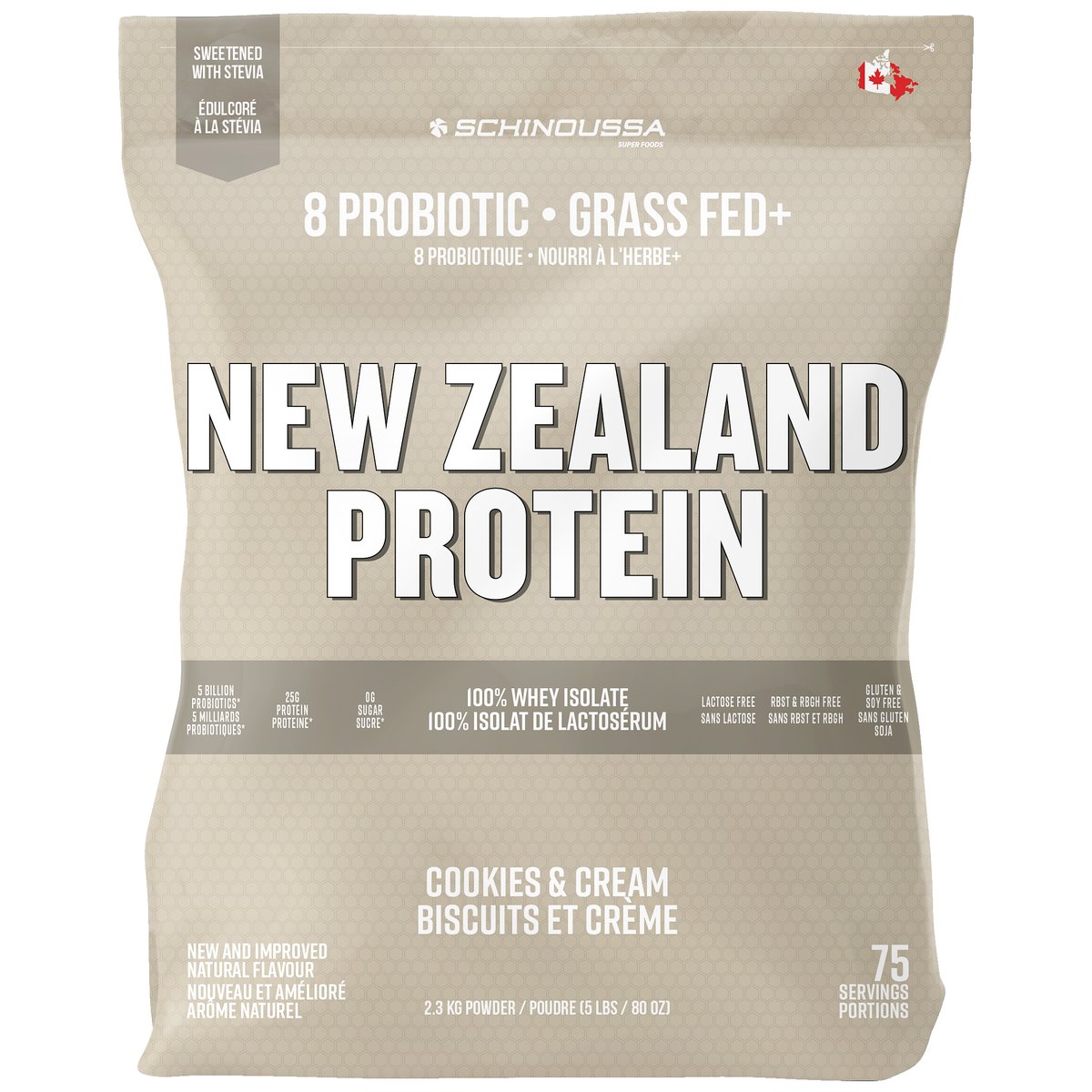 Schinoussa New Zealand Protein - 5 lb - Cookies & Cream
