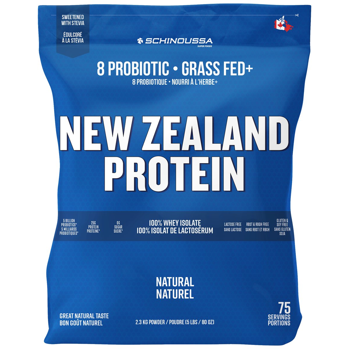 Schinoussa New Zealand Protein - 5 lb - Natural