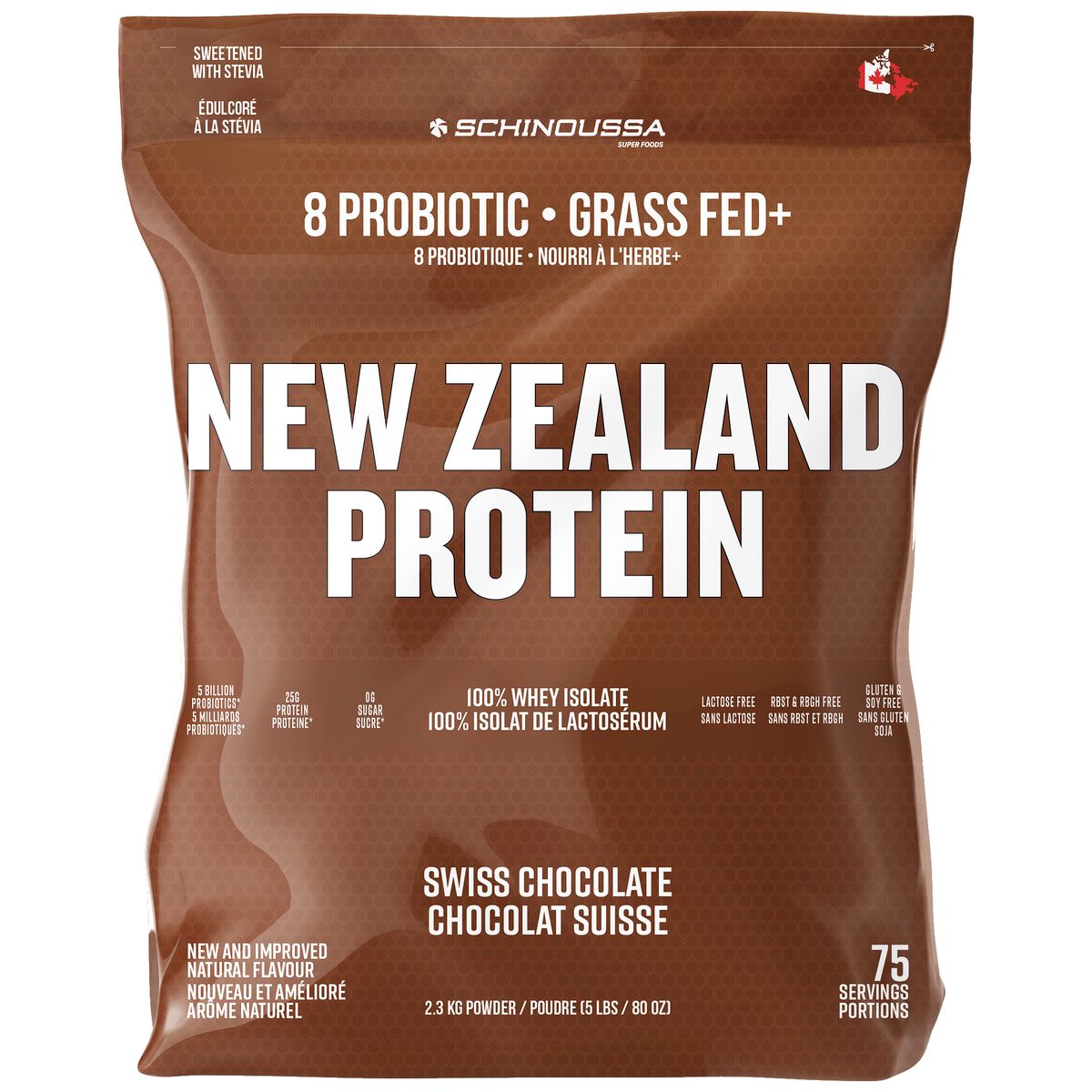 Schinoussa New Zealand Protein - 5 lb - Swiss Chocolate
