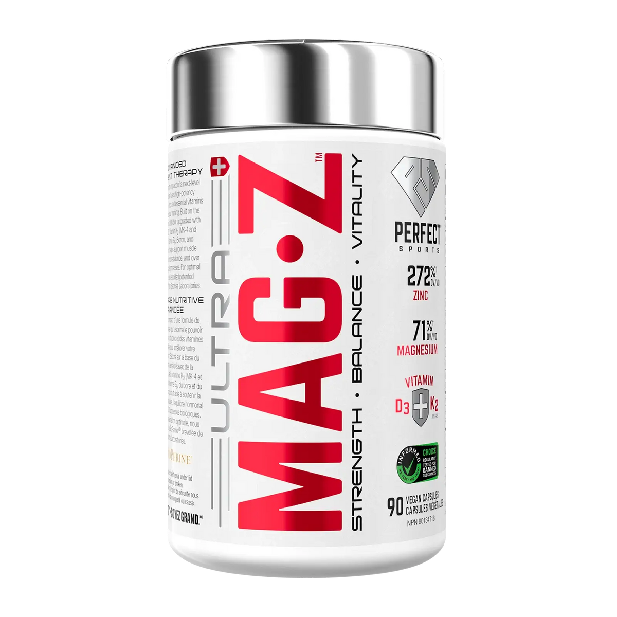 Perfect Sports ULTRA MAG-Z 90 servings container