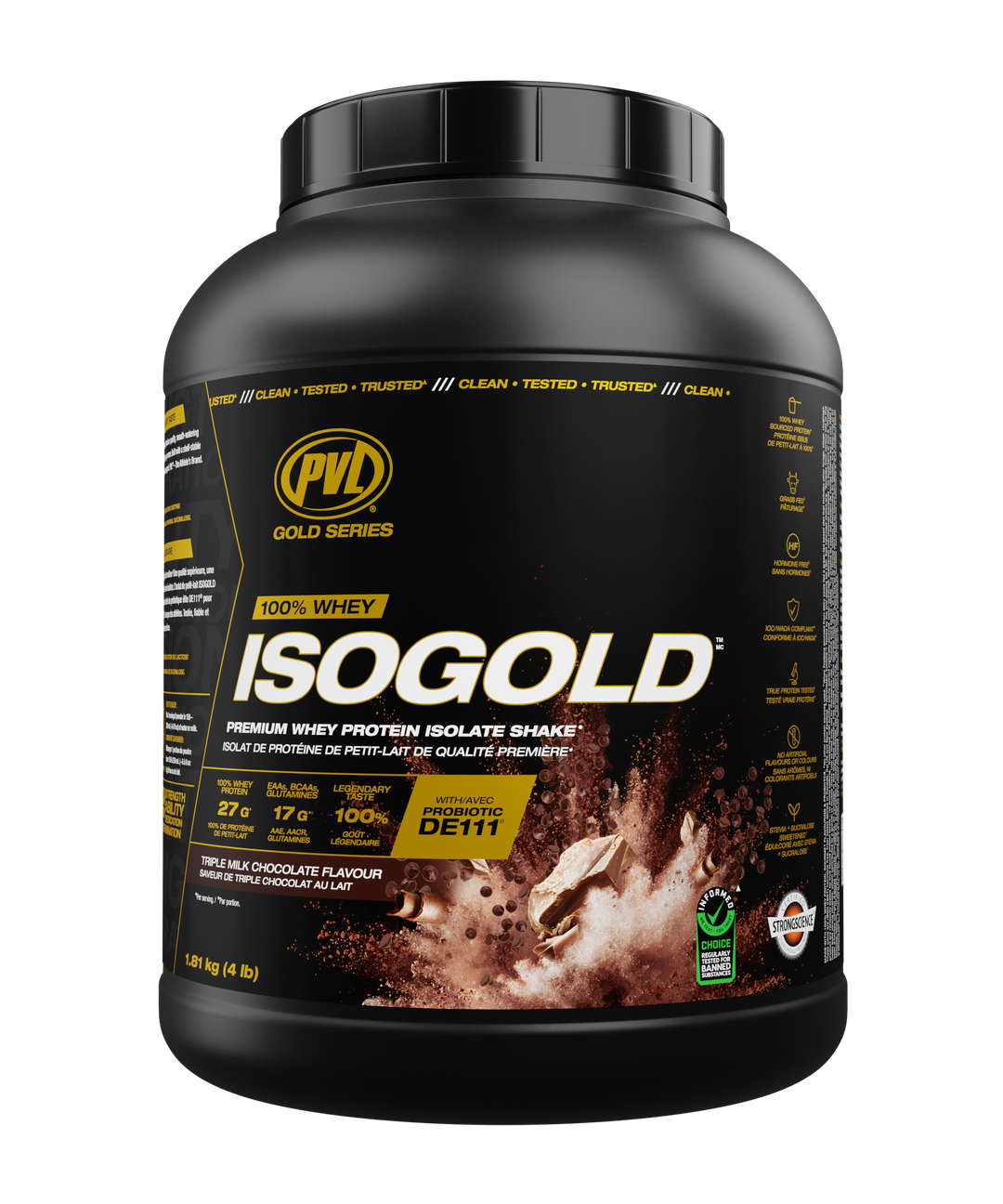 PVL ISO Gold Whey Isolate 4 lb - Triple Milk Chocolate