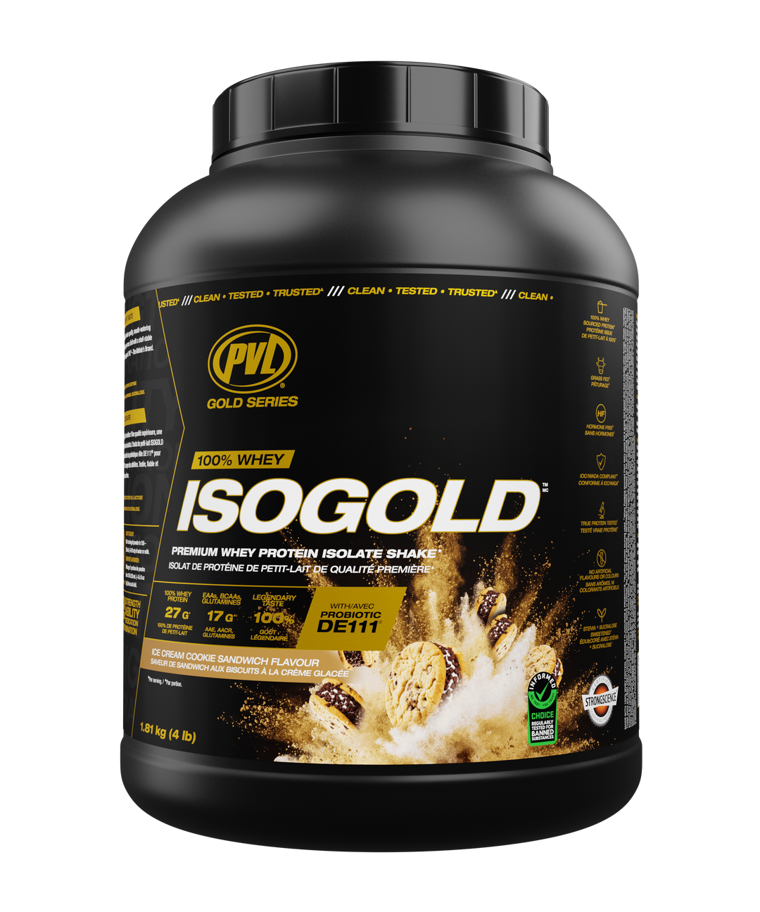 PVL ISO Gold Whey Isolate 4 lb - Ice Cream Cookie Sandwich