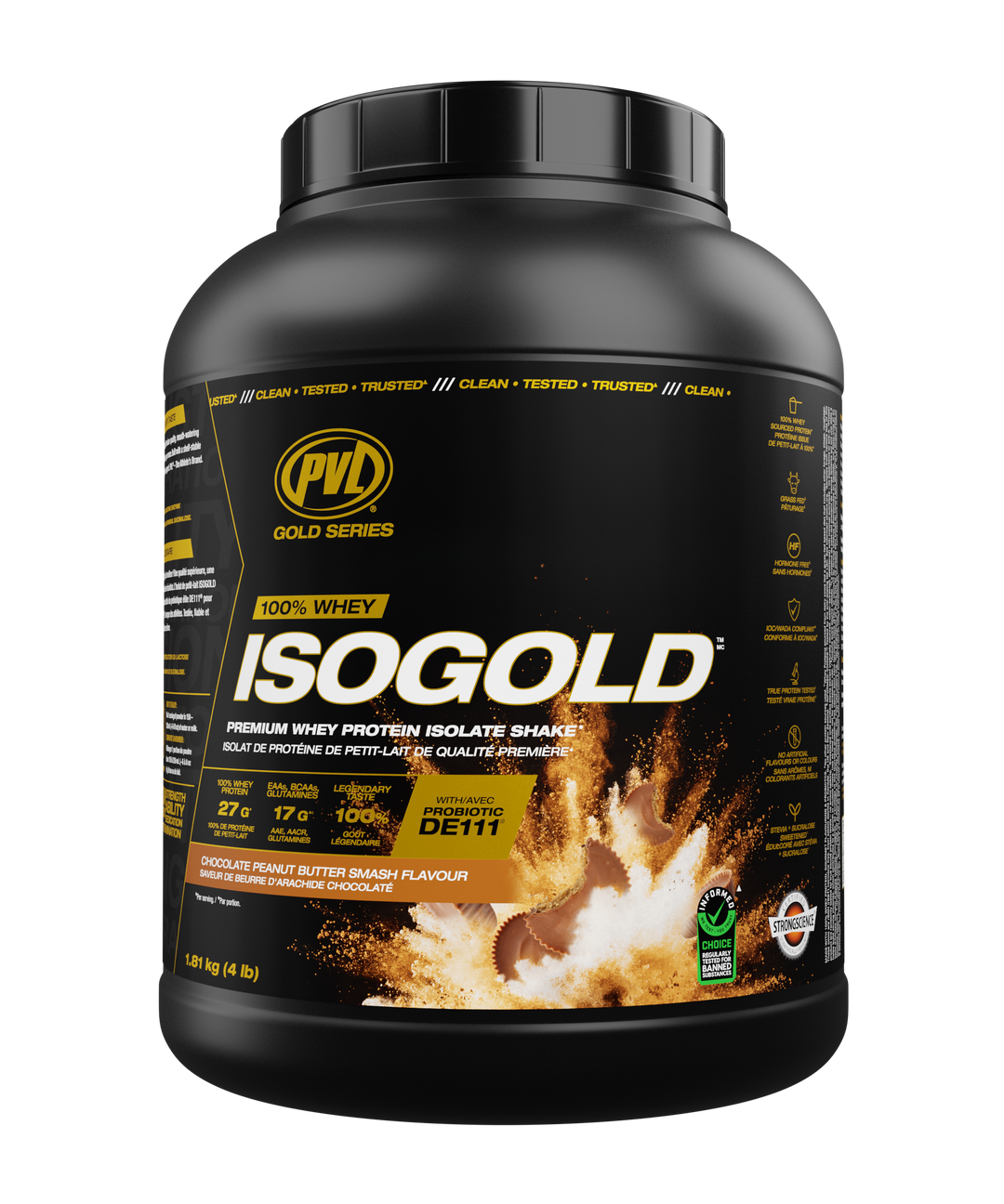PVL ISO Gold Whey Isolate 4 lb - Chocolate Peanut Butter Smash